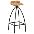 Barhocker 2 Stk. Massivholz Mango