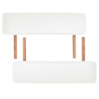 Massageliege 2-Zonen Klappbar 10 cm Sitz Weiß