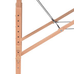 Massageliege 3 Zonen Tragbar 10 cm Polsterung Schwarz