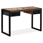 Schreibtisch mit 2 Schubladen Altholz Massiv 120x50x76 cm