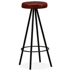 Barhocker 4 Stk. Echtleder