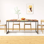 Esstisch Massivholz Akazie und Stahl 180 cm
