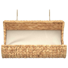 vidaXL Katzenbett mit Kissen Wasserhyazinthe 37 x 20 x 20 cm
