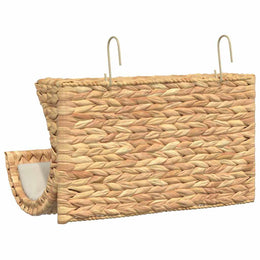 vidaXL Katzenbett mit Kissen Wasserhyazinthe 37 x 20 x 20 cm