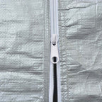 Zeltstoff ohne Gestell Grau 12 x 6 m PE