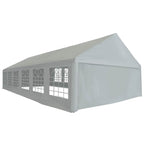 Zeltstoff ohne Gestell Grau 12 x 6 m PE