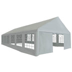 Zeltstoff ohne Gestell Grau 12 x 6 m PE