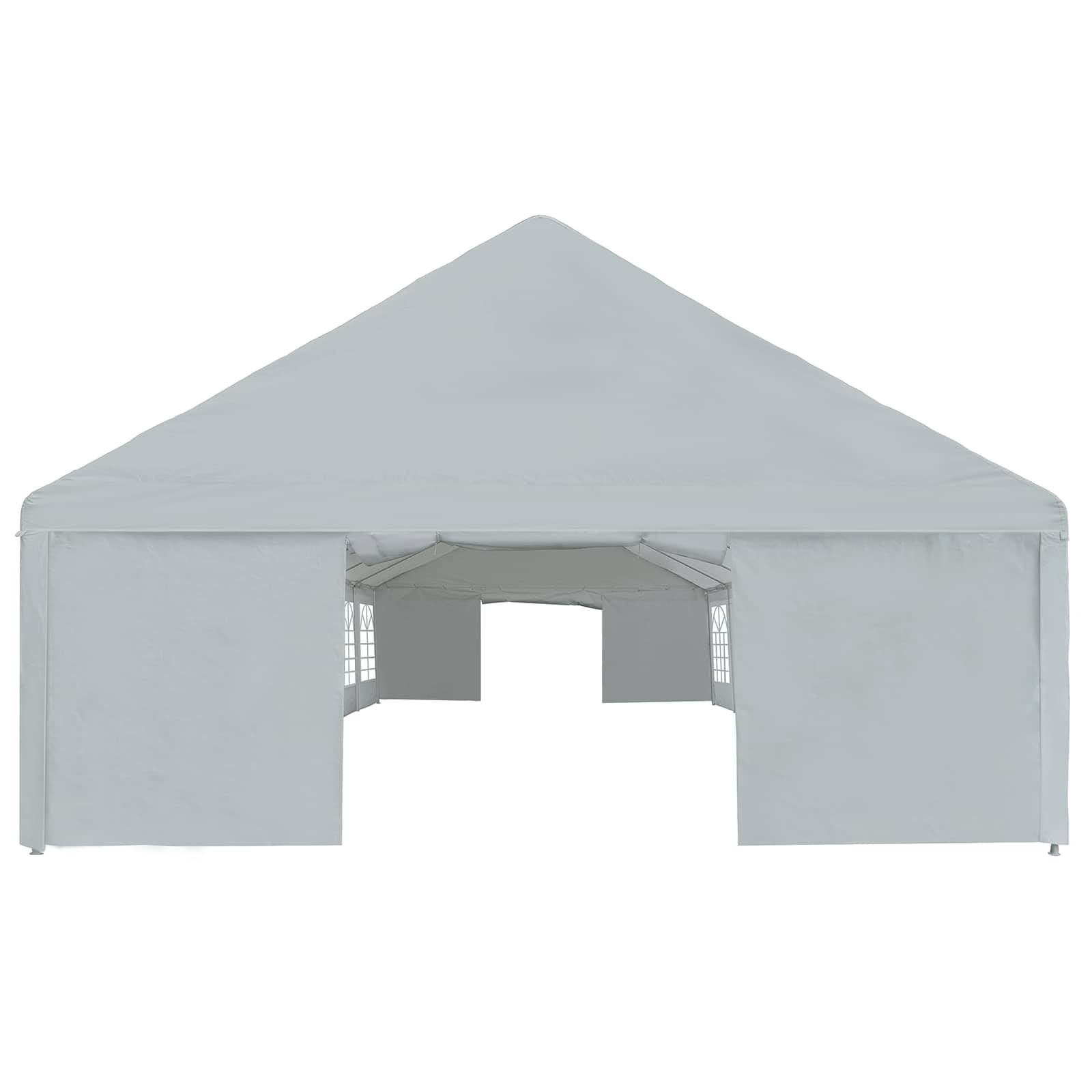 Zeltstoff ohne Gestell Grau 12 x 6 m PE
