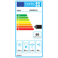 Wandmontierte Dunstabzugshaube 60 cm Edelstahl 756 m³/h LED