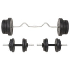 Langhantel- und Kurzhantelset 60 kg