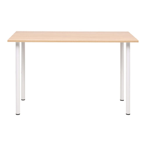 Esstisch 120×60×73 cm Eichenbraun und Weiß