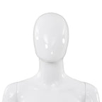 Weibliche Schaufensterpuppe mit Glassockel Weiß 175 cm
