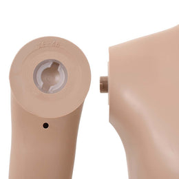 vidaXL Ganzkörper-Schaufensterpuppe Kind mit Glassockel Beige 140 cm