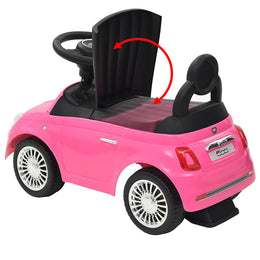 vidaXL Kinder-Aufsitzauto Fiat 500 Rosa
