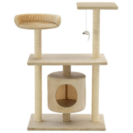 vidaXL Katzen-Kratzbaum Sisal 95 cm Beige