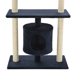 vidaXL Katzen-Kratzbaum Sisal 95 cm Dunkelblau