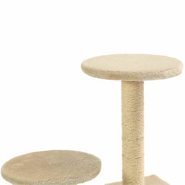 vidaXL Katzen-Kratzbaum Sisal 60 cm Beige