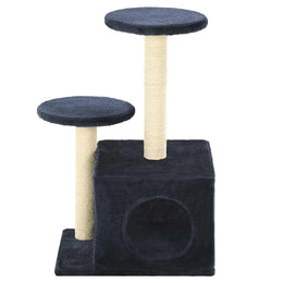 vidaXL Katzen-Kratzbaum Sisal 60 cm Dunkelblau