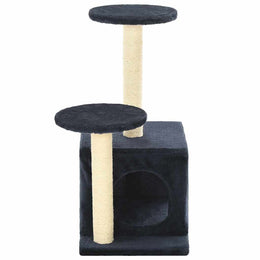 vidaXL Katzen-Kratzbaum Sisal 60 cm Dunkelblau