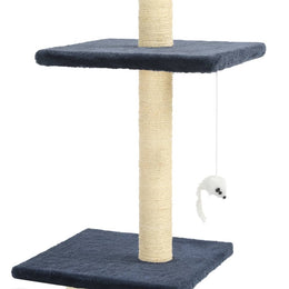 vidaXL Katzenbaum mit Sisal-Kratzsäulen 260 cm Dunkelblau