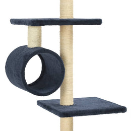 vidaXL Katzenbaum mit Sisal-Kratzsäulen 260 cm Dunkelblau