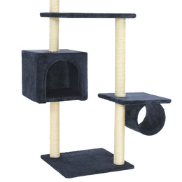 vidaXL Katzenbaum mit Sisal-Kratzsäulen 260 cm Dunkelblau