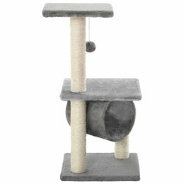 vidaXL Katzen-Kratzbaum Sisal 65 cm Grau