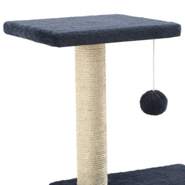 vidaXL Katzen-Kratzbaum Sisal 65 cm Dunkelblau