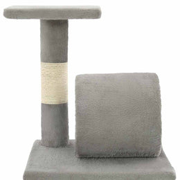 vidaXL Katzen-Kratzbaum Sisal 65 cm Grau