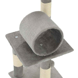 vidaXL Katzen-Kratzbaum Sisal 65 cm Grau