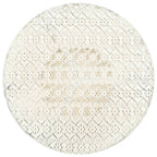 Bistrotisch Vintage-Stil Rund Metall 40 x 70 cm Weiß