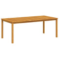 Gartentisch 200x100x74 cm Massivholz Akazie