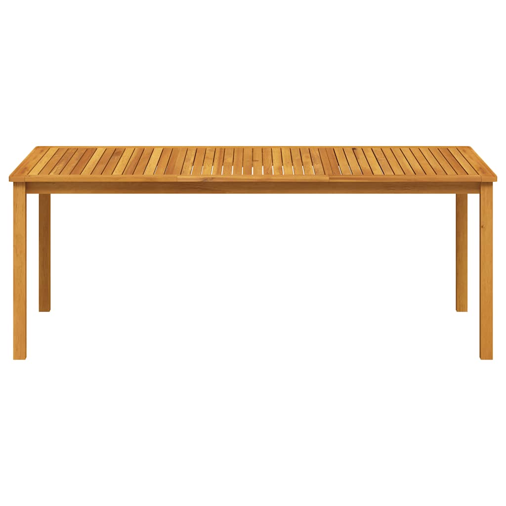 Gartentisch 200x100x74 cm Massivholz Akazie