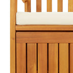 Garten Aufbewahrungsbank Akazienholz Massiv 120 x 63 x 84 cm