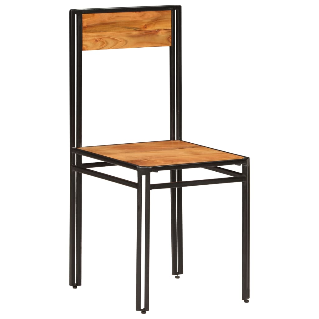 Esszimmerstühle 2 Stk. Massivholz Akazie