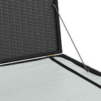 Garden-Auflagenbox Schwarz 150x100x100 cm Poly Rattan