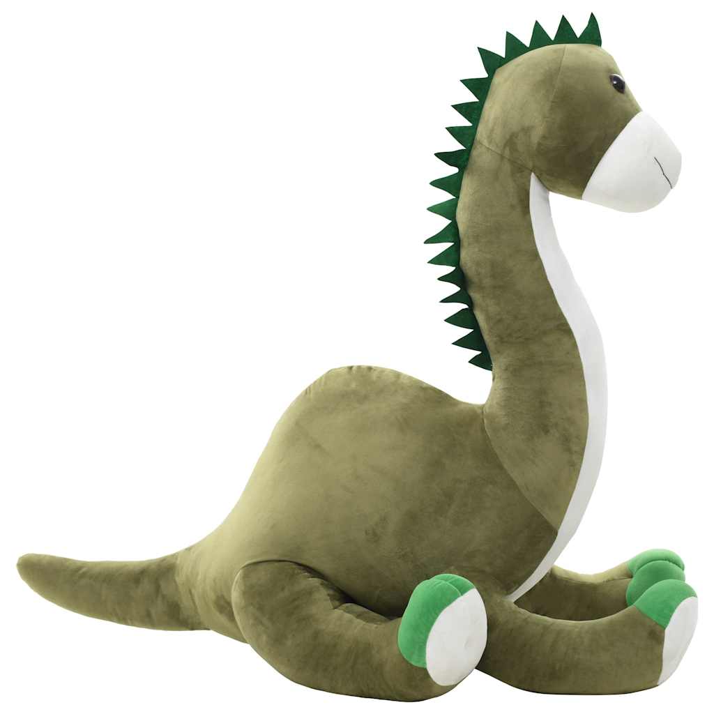 vidaXL Dino Kuscheltier Brontosaurus Plüsch Grün