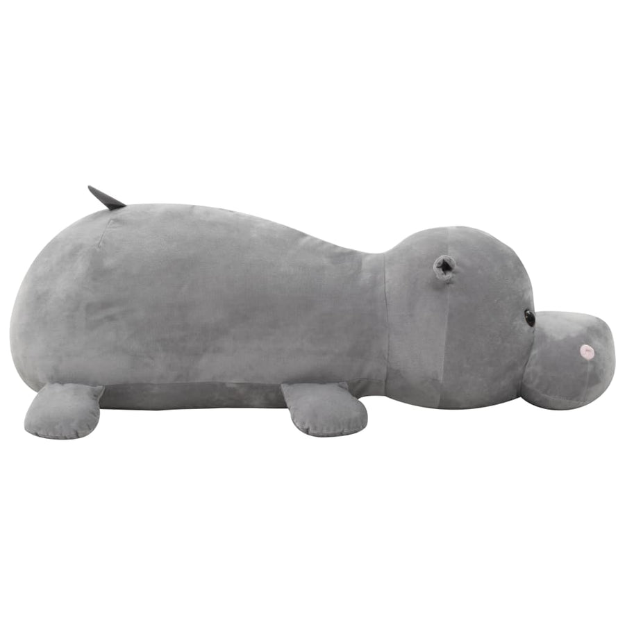 Hippo Kuscheltier Plüsch Grau