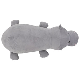 vidaXL Hippo Kuscheltier Plüsch Grau