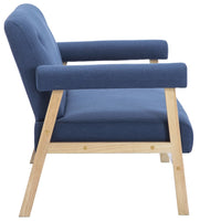 2-Sitzer-Sofa Stoff Blau