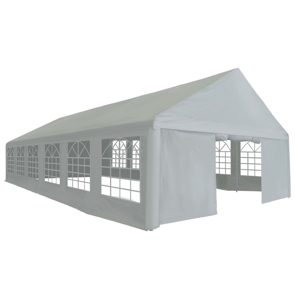 Partyzelt PE 6x12 m Grau