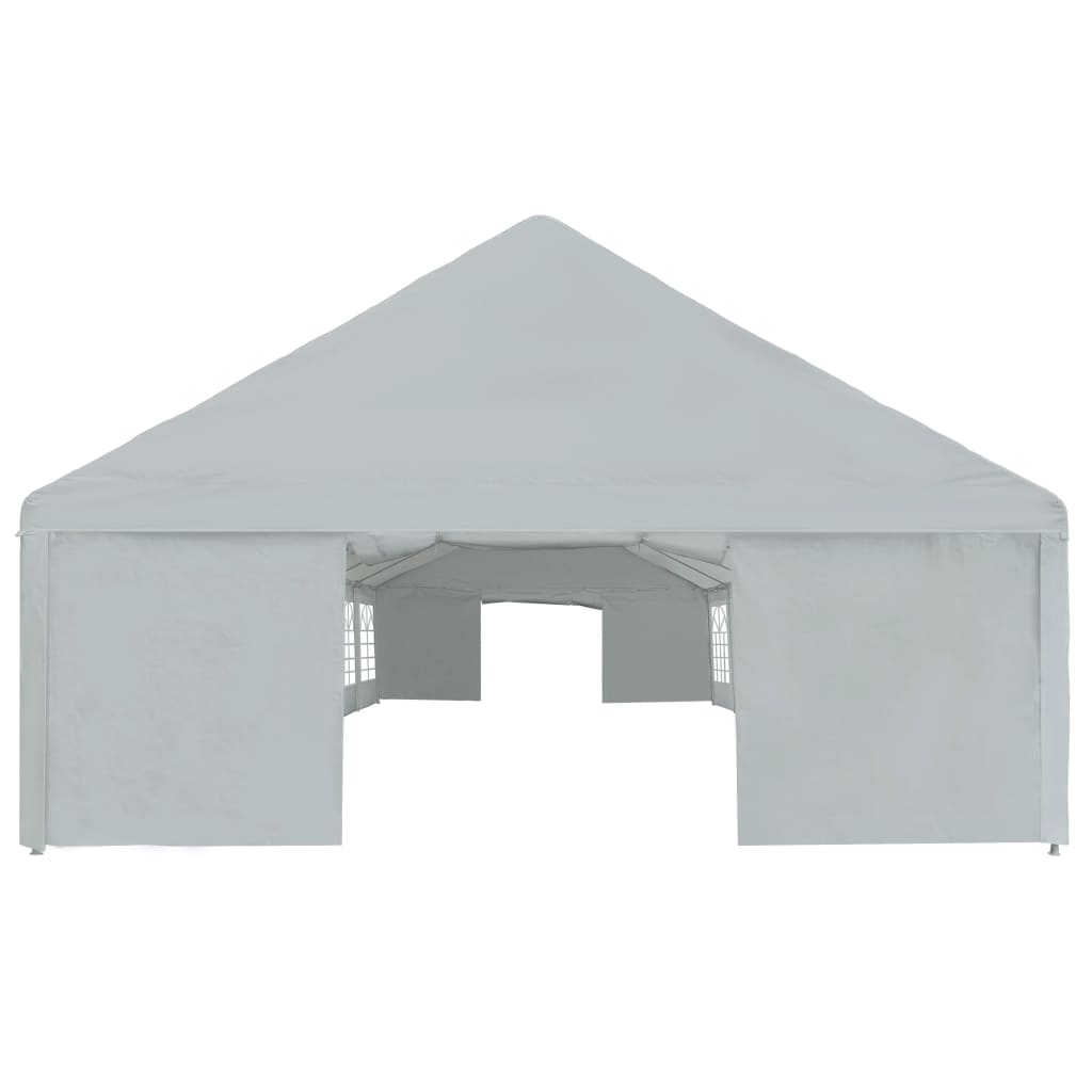 Partyzelt PE 6x12 m Grau