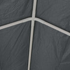 Partyzelt PE 6x12 m Grau