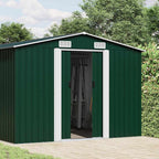 Gerätehaus 257x580x181 cm Metall Grün