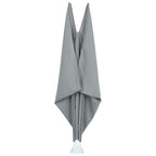 Faltbarer Terrassen-Seitenfächer Grau 240 × 160 cm
