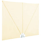 Faltbarer Terrassen-Seitenfächer Creme 240×160 cm