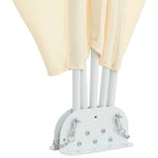 Faltbarer Terrassen-Seitenfächer Creme 240×160 cm