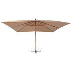 Ampelschirm mit Holz-Mast 400x300 cm