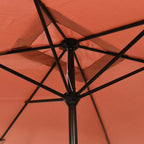 Sonnenschirm mit Metall-Mast 300x200 cm Terrakotta
