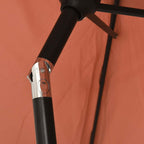 Sonnenschirm mit Metall-Mast 300x200 cm Terrakotta